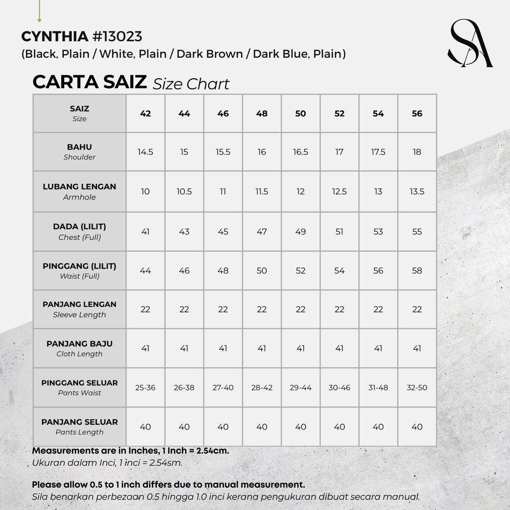 13023 - 00 All - 4 Size