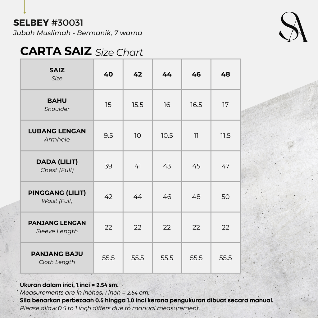 30031 - 00 All - 4 Size