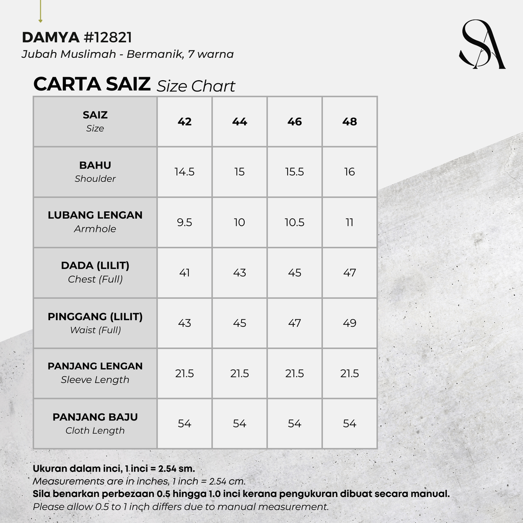 12821 - 00 All - 4 Size