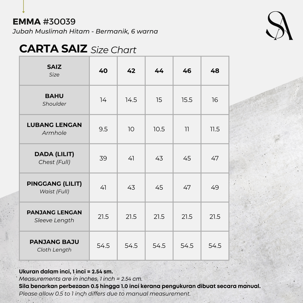 30039 - 00 All - 4 Size