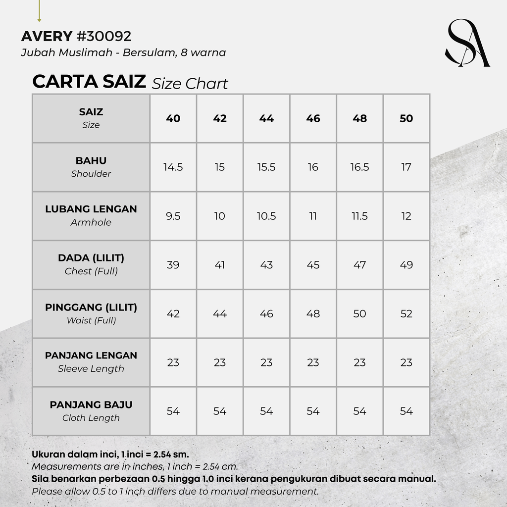 30092 - 00 All - 4 Size