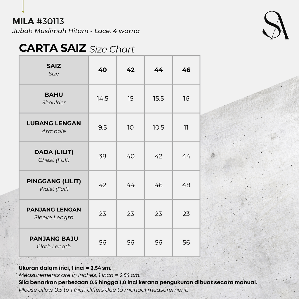 30113 - 00 All - 4 Size