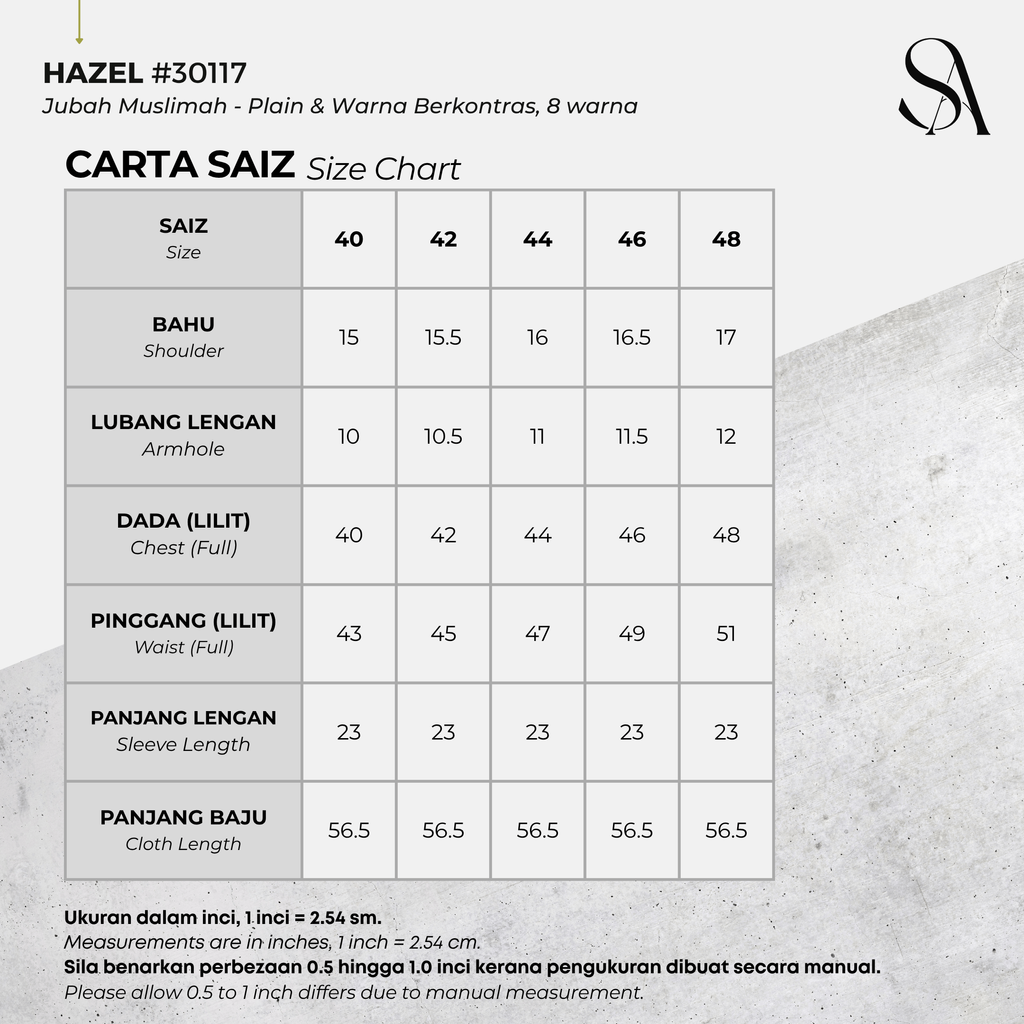 30117 - 00 All - 4 Size