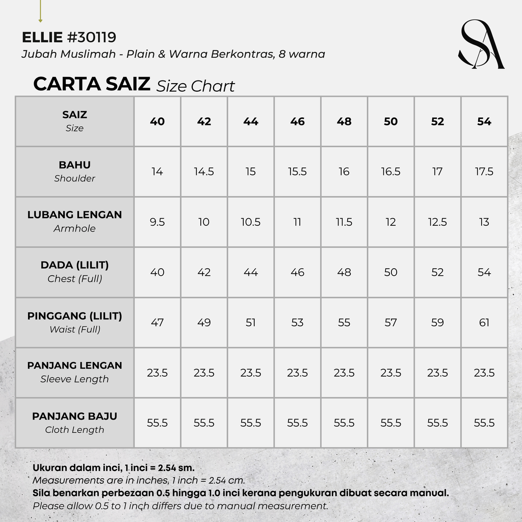 30119 - 00 All - 4 Size