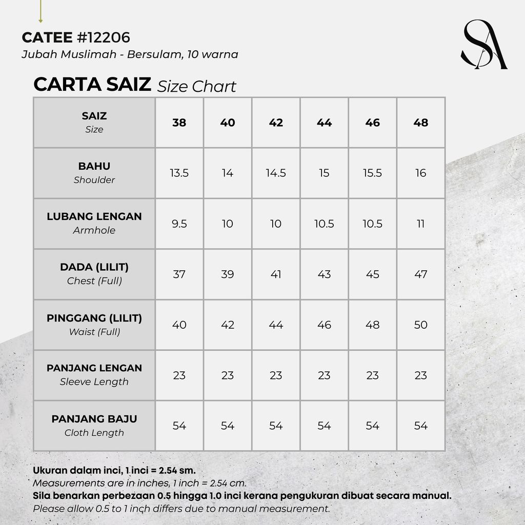 12206 - 00 All - 4 Size