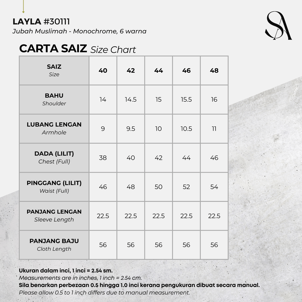 30111 - 00 All - 4 Size