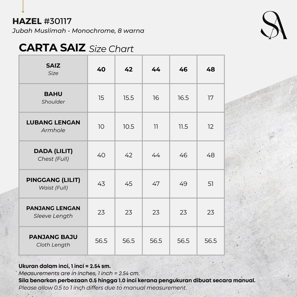 30117 - 00 All - 4 Size