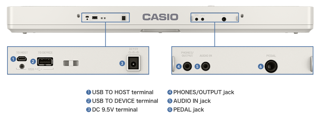 Input/output terminals