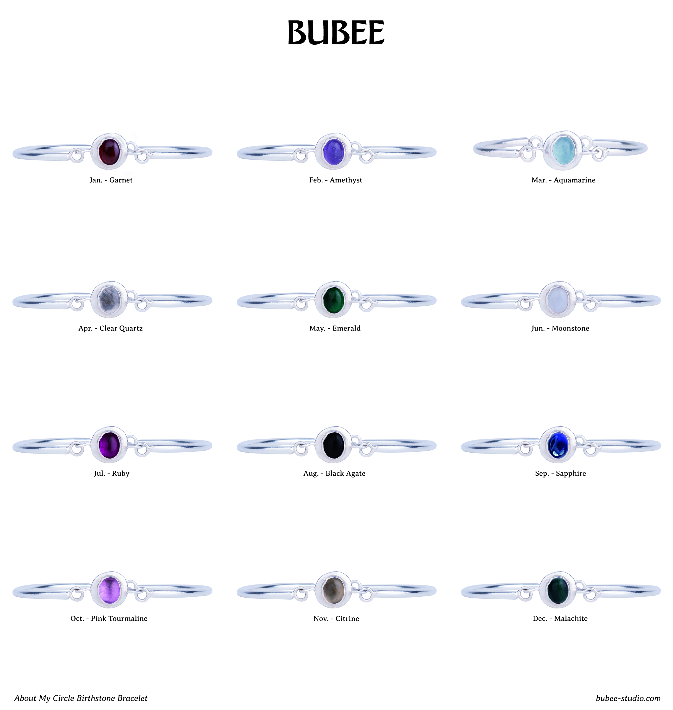 About My Circle Birthstone Bracelet