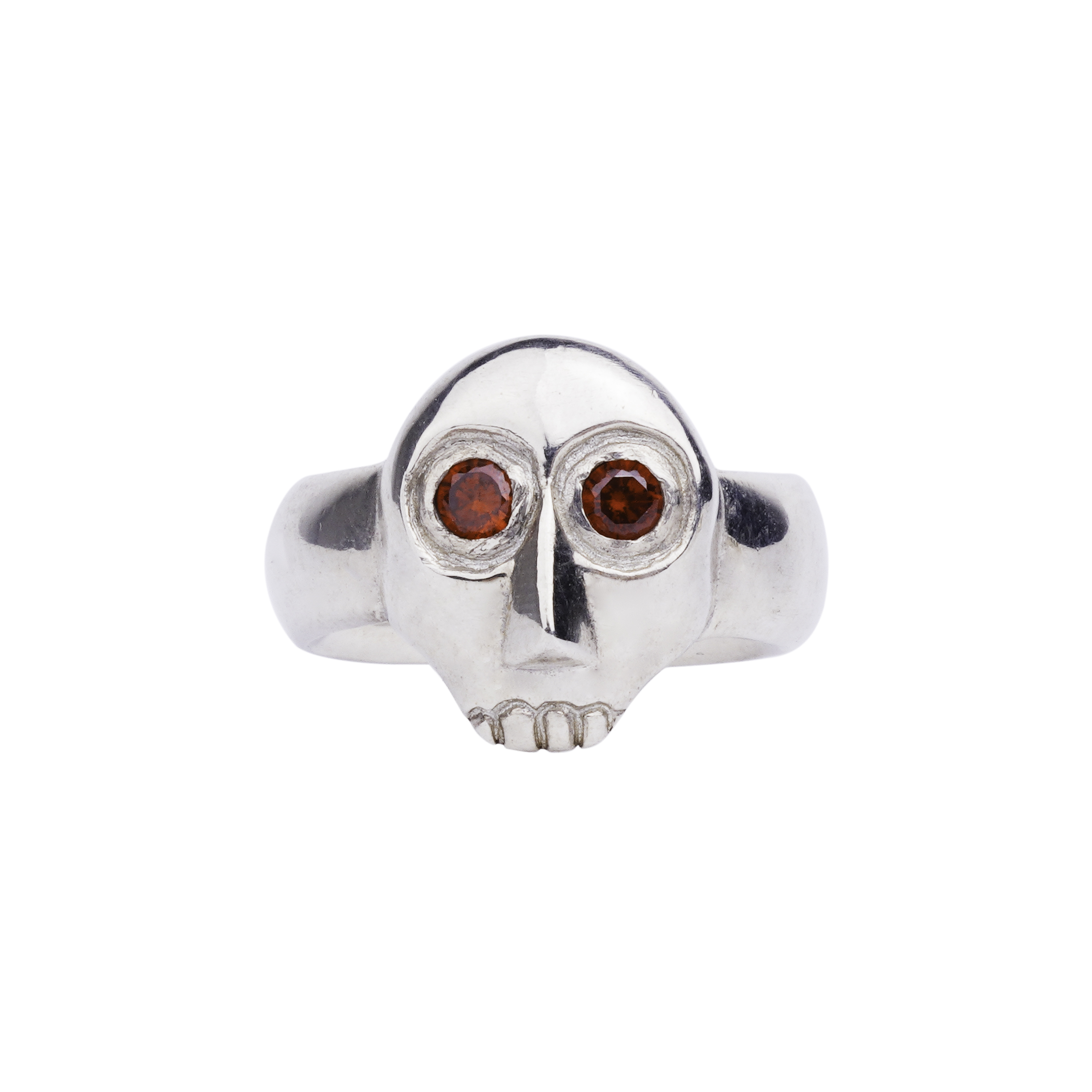 Skull Face Ring - Red 拷貝