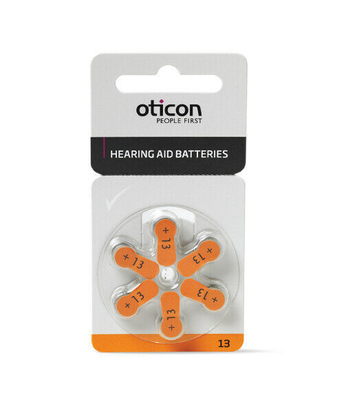 Oticon Hearing Aids Batteries - Size 10 / 13 / 312 / 675 ( 6 Batteries/pack)  – Global Hearing Care Centre