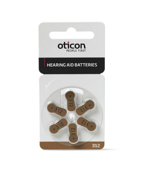 Oticon Hearing Aids Batteries - Size 10 / 13 / 312 / 675 ( 6 Batteries/pack)  – Global Hearing Care Centre