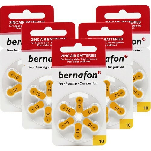 Bernafon Zinc Air Hearing Aid Batteries - Size 10 / 13 / 312 / 675 ( 6  Batteries/pack) – Global Hearing Care Centre