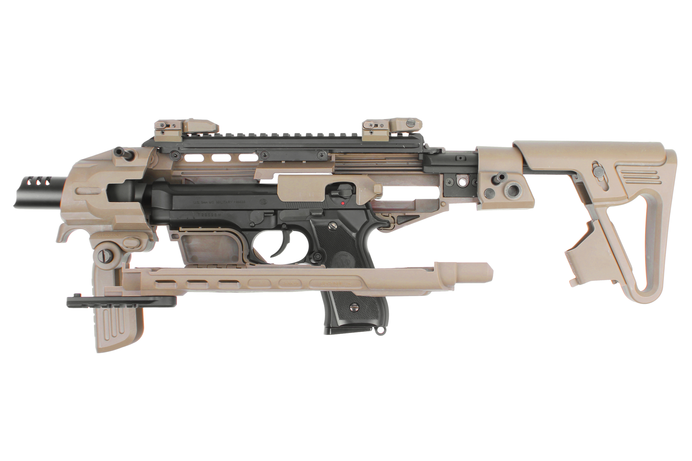 CAA Airsoft RONI-B Pistol Carbine Conversion for Beretta M9