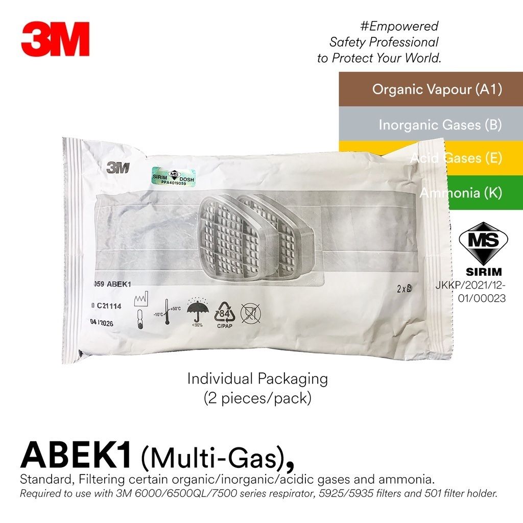 3M 6059 Multi Gas Cartridge set (2)