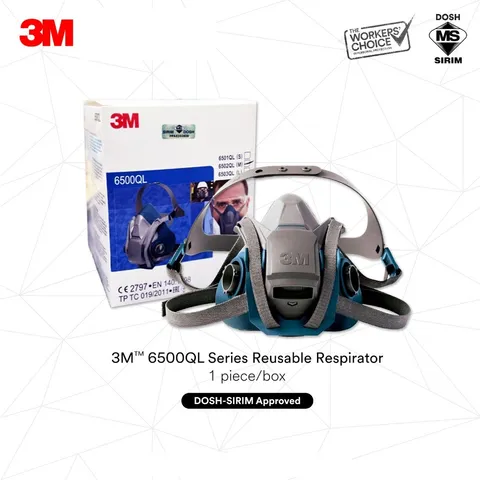 3M 6500QL 6503QL Respirator (5)