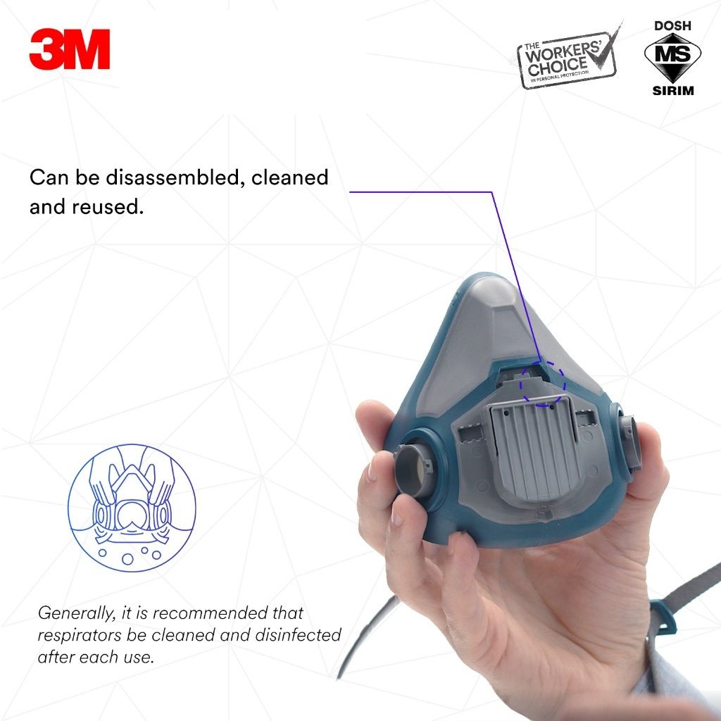 3M 6500QL 6503QL Respirator (3)