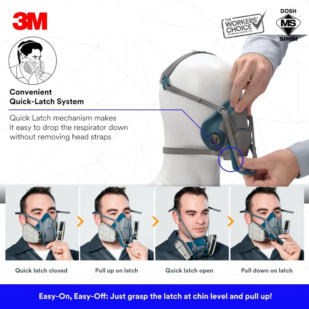 3M 6500QL 6503QL Respirator (2)