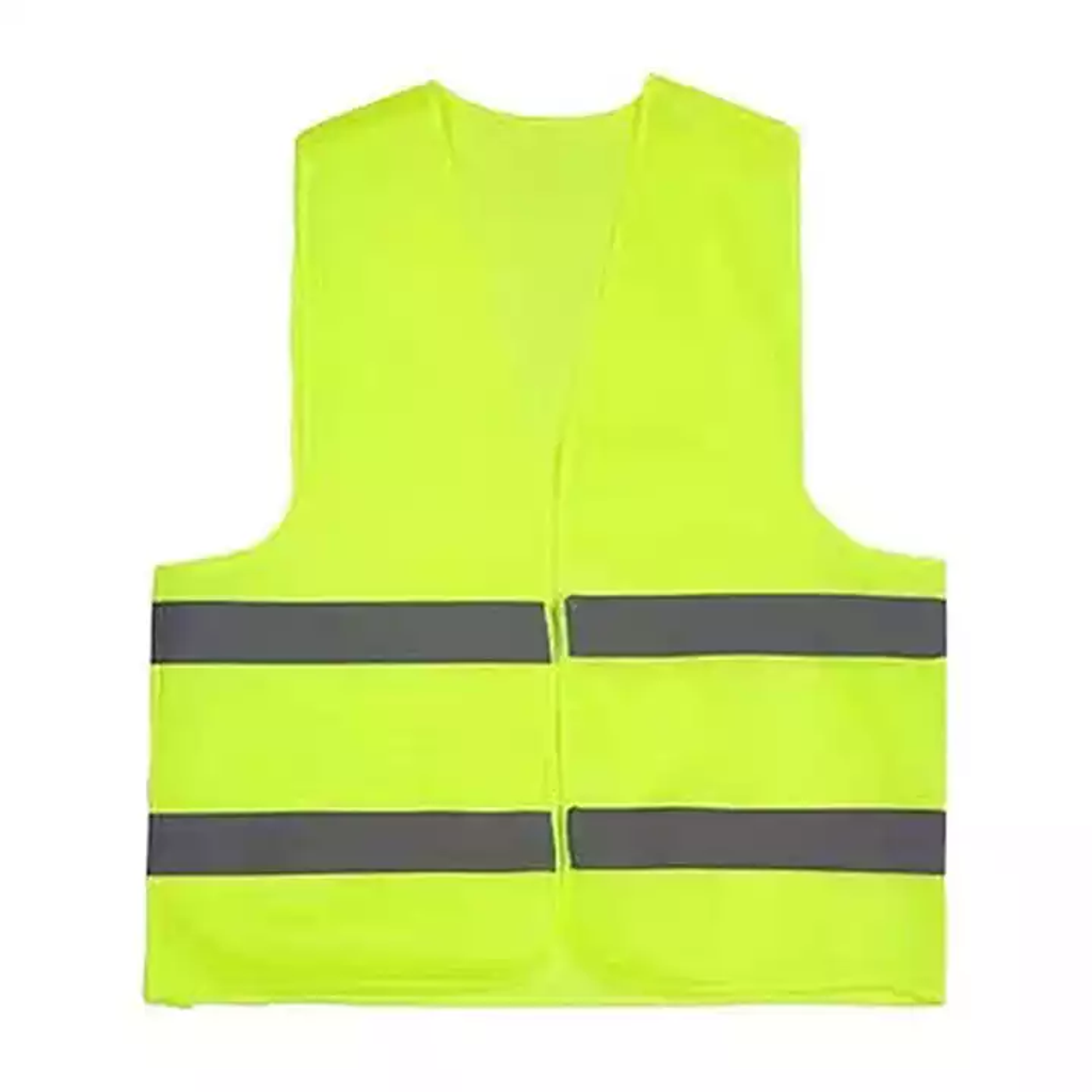 Safety Vest with Reflective Fluorescent yellow