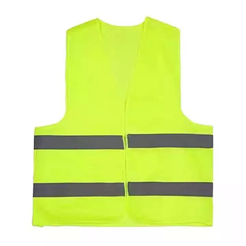Safety Vest with Reflective Fluorescent yellow