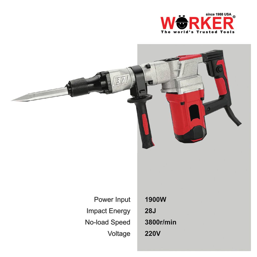 Worker 1900w Demolition Hammer