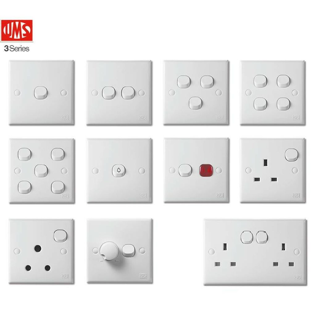 UMS 3 Series Switches & Sockets SIRIM JKR Approve