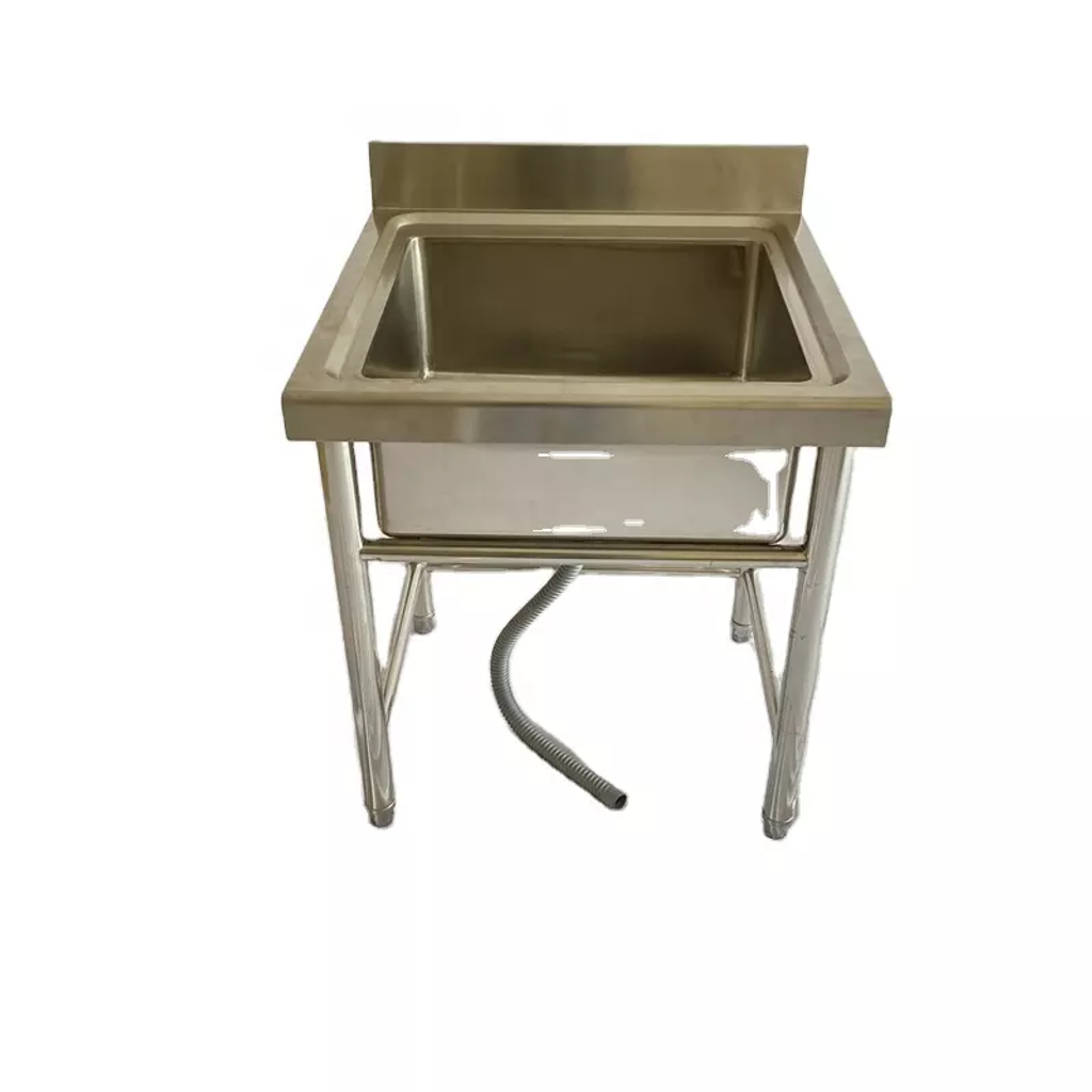 Commercial Sink Stainless Steel with Stand single
