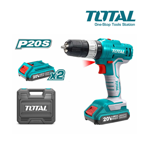 TOTAL 20V Li-ion Cordless Impact Drill 3IN1