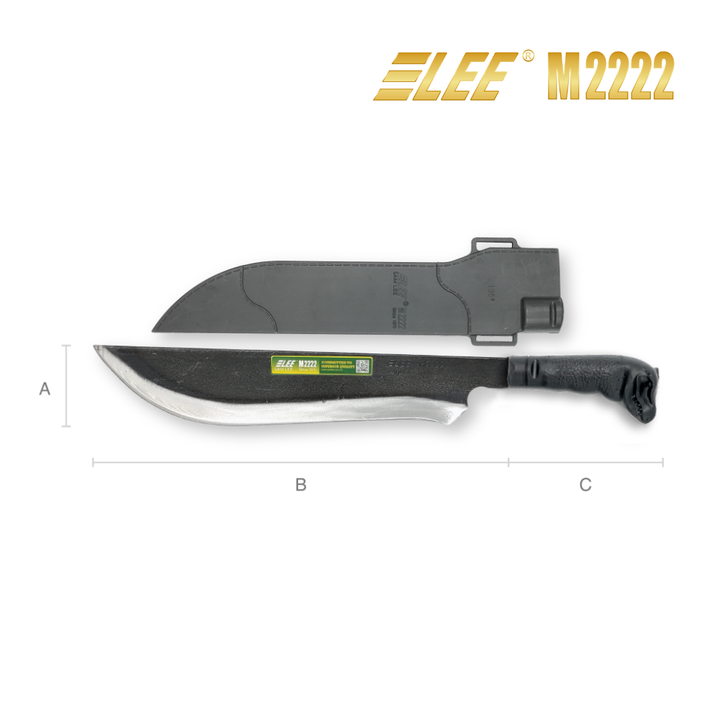 Golok Knife Black Samlee 2222