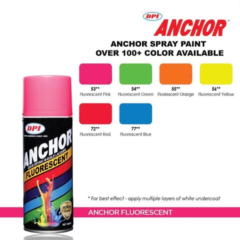 DPI ANCHOR Aerosol Spray Paint Fluorescent Colour