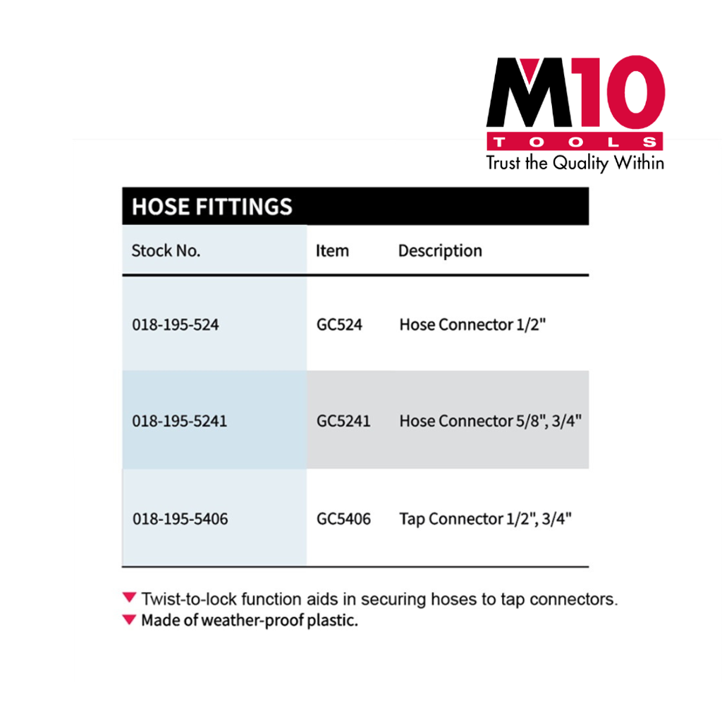 M10 Hose Fittings Hose Connector Tap Connector (3)