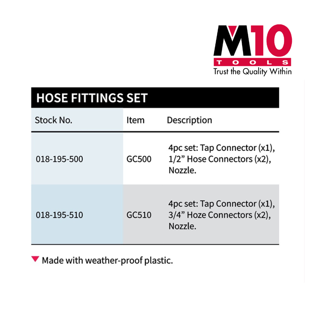 M10 Hose Fittings Hose Connector Tap Connector (4)