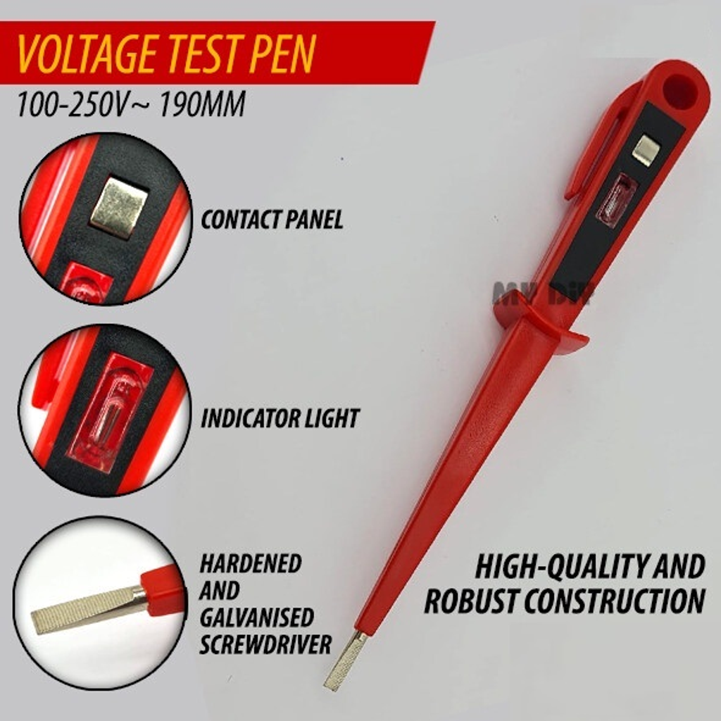 ANTON Test Pen 100-250V 190mm Euro Test Pen (2)