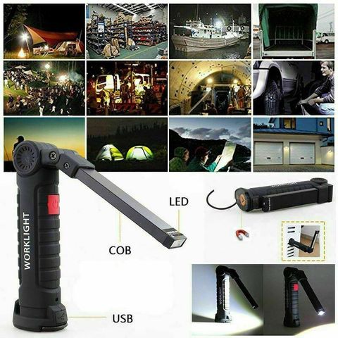 Foldable Mechanic Repair Car LED Torch Light (2)