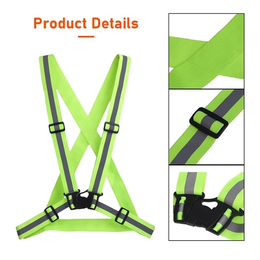 Elastic Safety Vest Belt Reflective 3