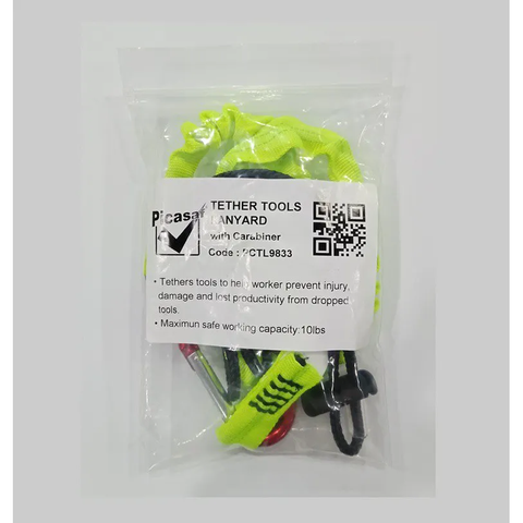PICASAF Safety Tether Tools Lanyard With Aluminium Carabiner