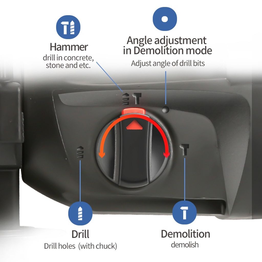 DONG CHENG 3in1 Rotary Hammer Drill (1)