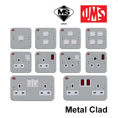 UMS METAL CLAD Switch Socket PLUG Series 2