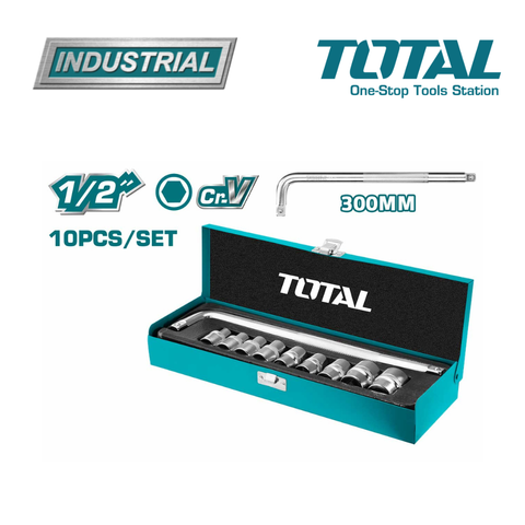 TOTAL 10pc socket set