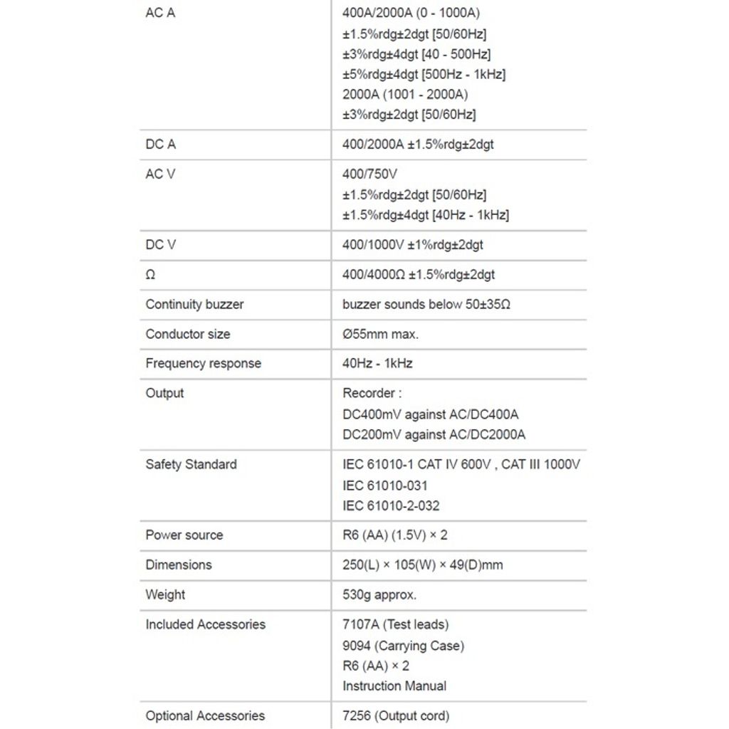 Kyoritsu 2003A AC DC Digital Clamp Meter 2