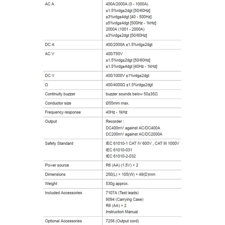 Kyoritsu 2003A AC DC Digital Clamp Meter 2