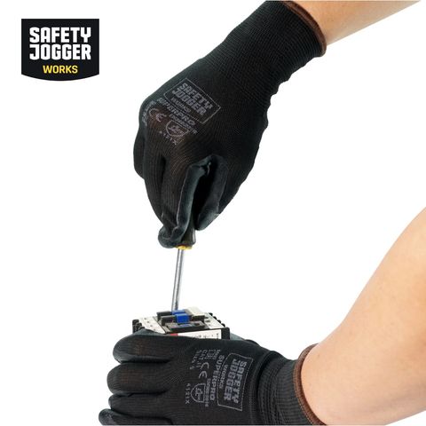 Safety Jogger Black Nitrile Gloves (2)