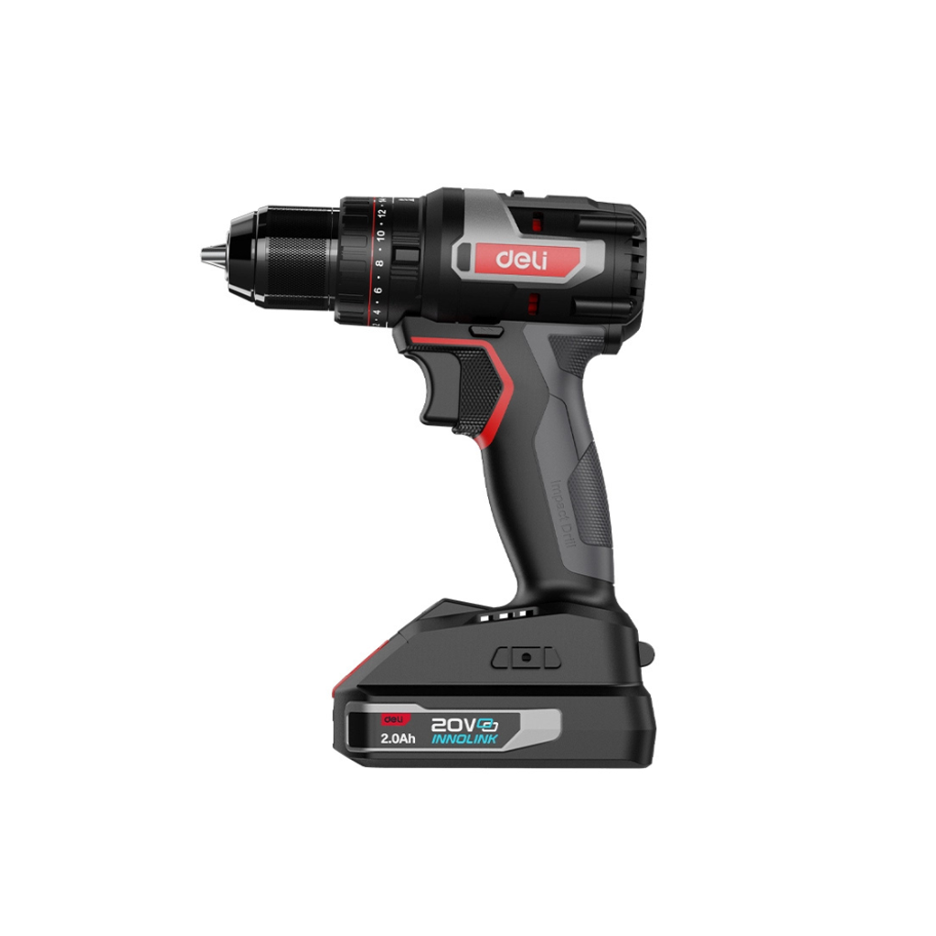  Deli Tools 20V Lithium-ion Impact Drill (3)