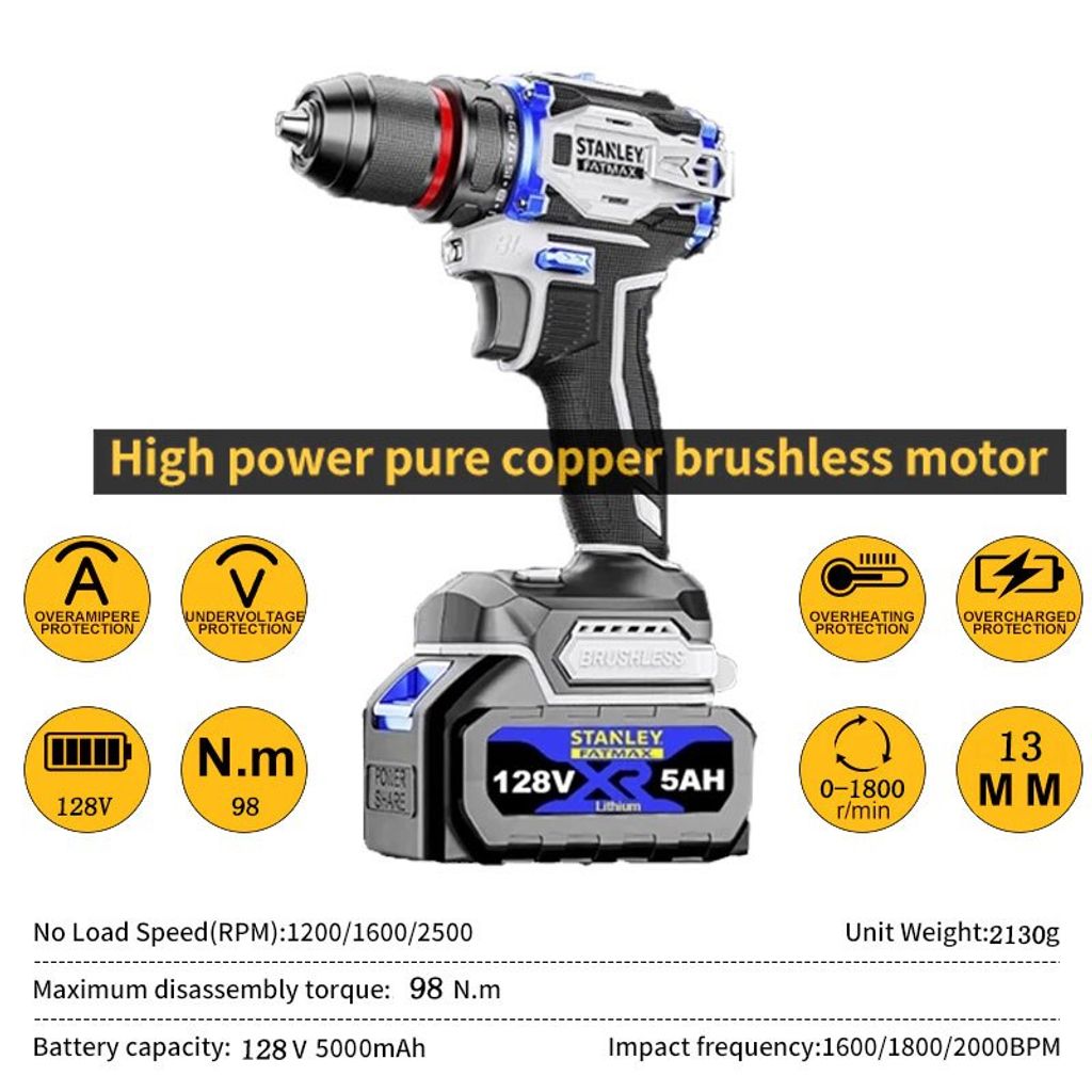 Stanley Fatman 18V Battery Drill 3in1 Impact Drill (3)