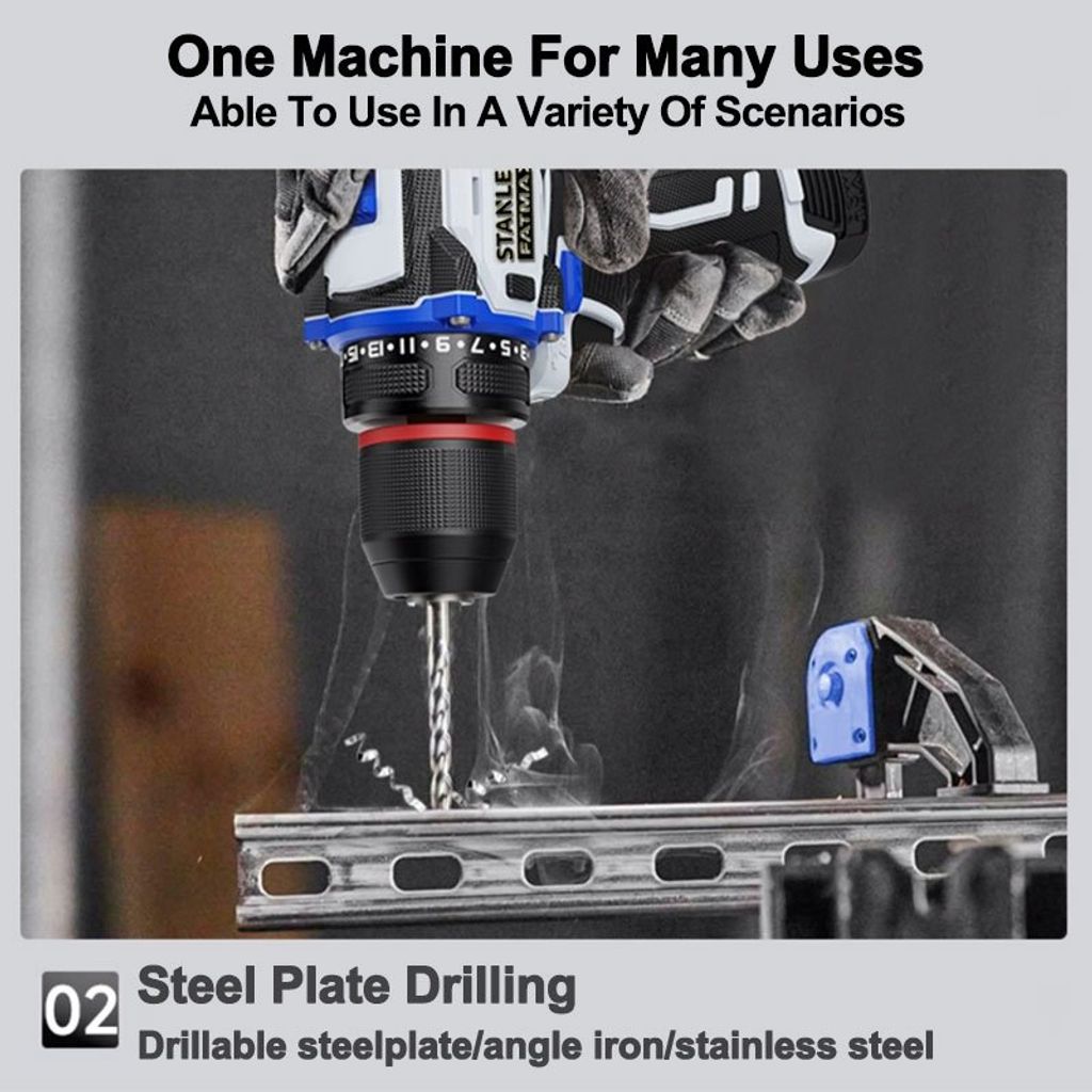 Stanley Fatmax 18V 85N.M Cordless Brushless Drill (5)