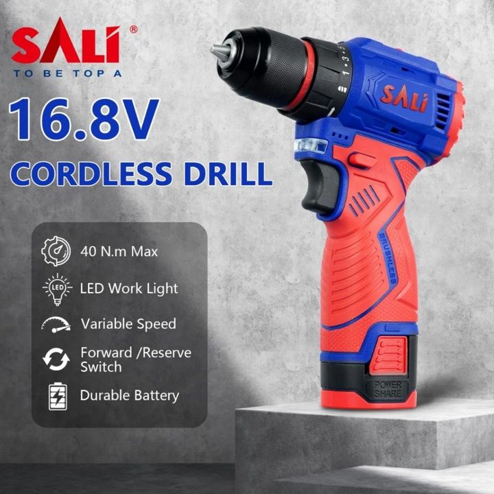SALI Cordless Drill 16.8V 10mm  (4)