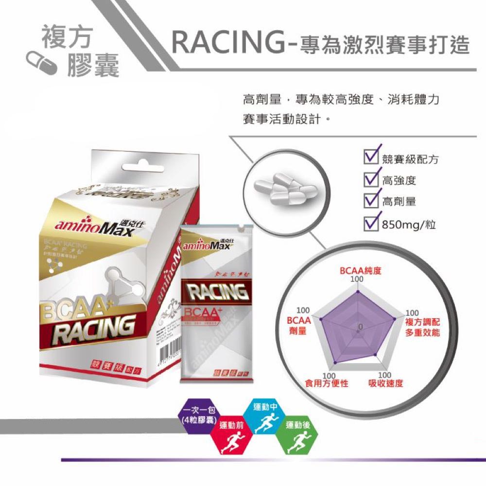【aminoMax邁克仕】競賽級BCAA支鏈型胺基酸膠囊-RACING(5包盒)-2