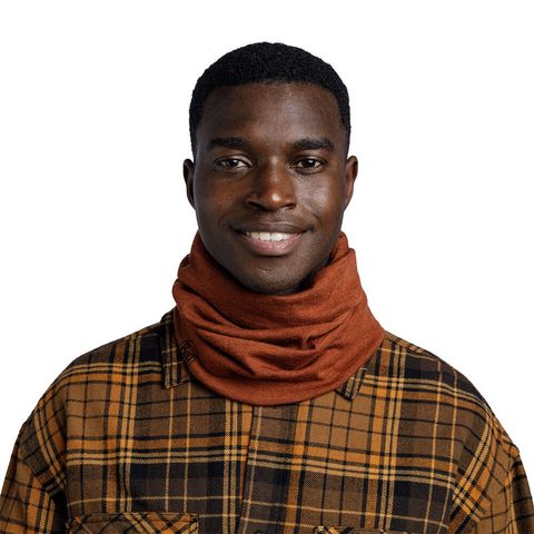 保暖織色 250 gsm美麗諾羊毛頭巾-香醇肉桂-2