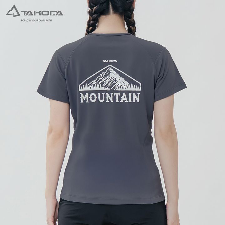Ogle 環保機能短袖印花系列- Mountain女款 兩色-6