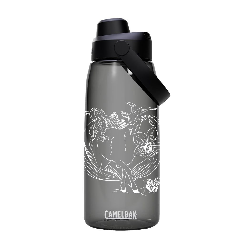 離島記憶-蘭嶼山羊 1000ml Chug運動水瓶 炭黑-1